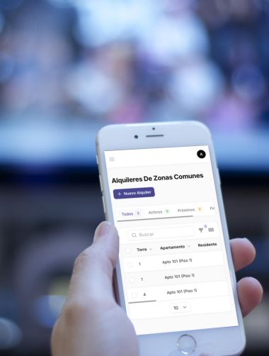 SIVI App – Zonas Comunes en móvil